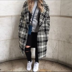 Zara Plaid Coat